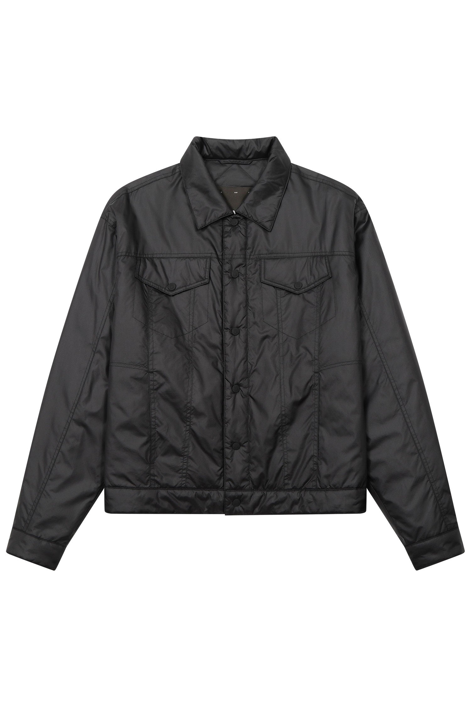 Aphelion Padded Nylon Trucker Jacket