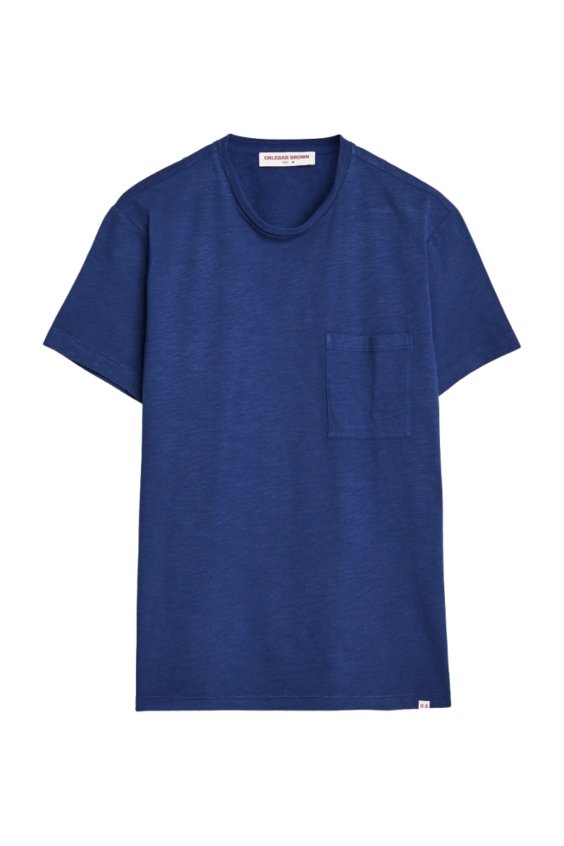 Orlebar Brown OB CLASSIC TEE INDIGO TOWELLING-277272-INDIGO