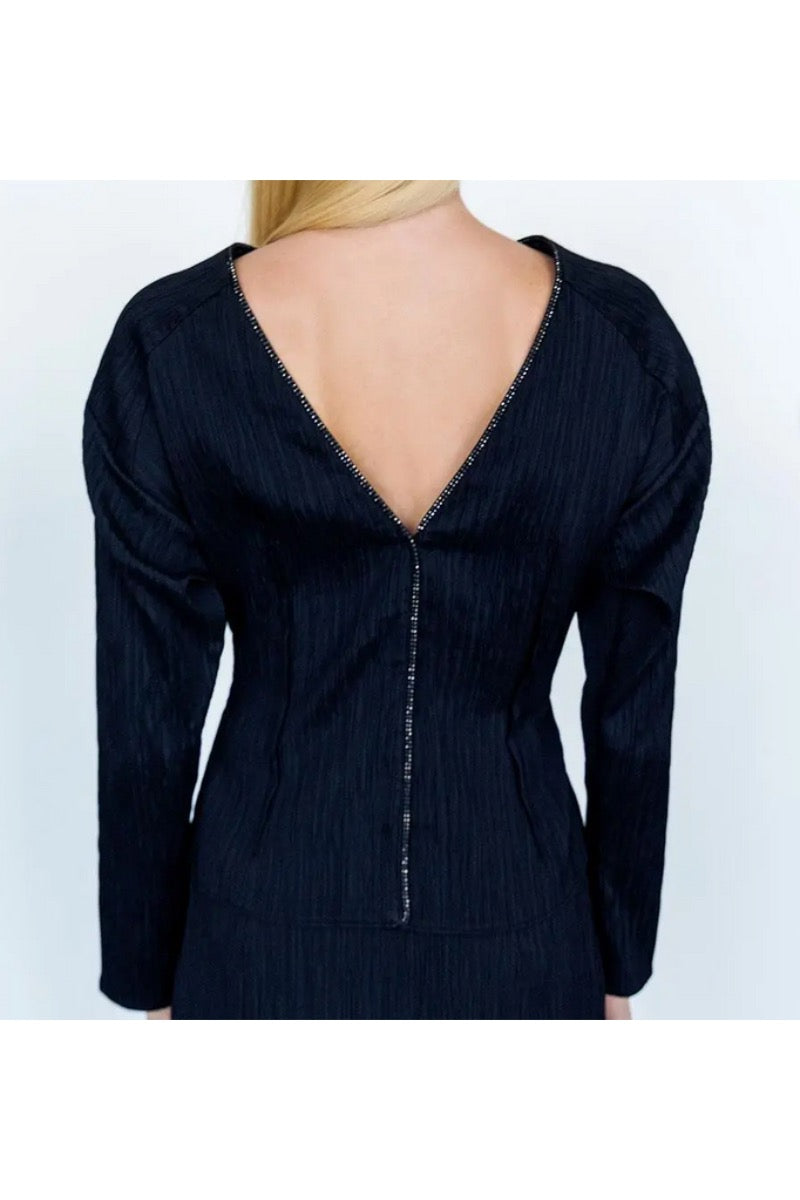 Kameya BLOUSE BLACK_25W10605