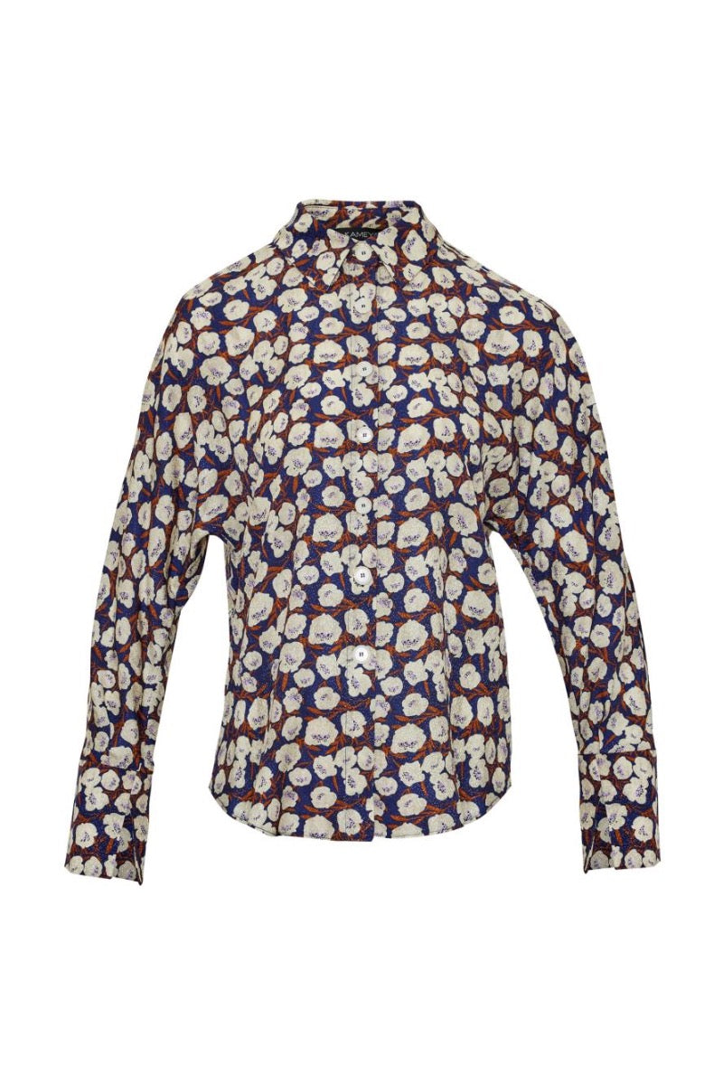 Kameya BLOUSE NAVY_25W10649