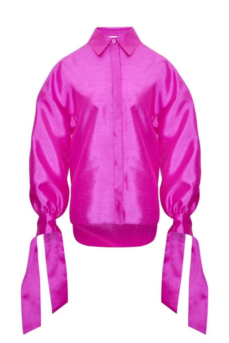 Kameya BLOUSE FUCHSIA BLACK_25W10667
