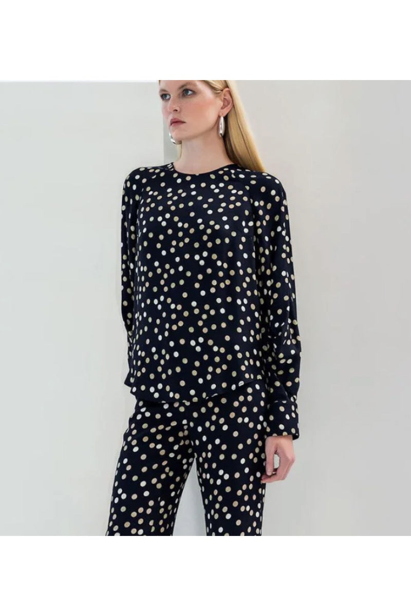 Kameya BLOUSE BLACK_25W10669