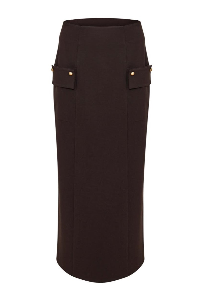Kameya SKIRT BROWN_25W30605