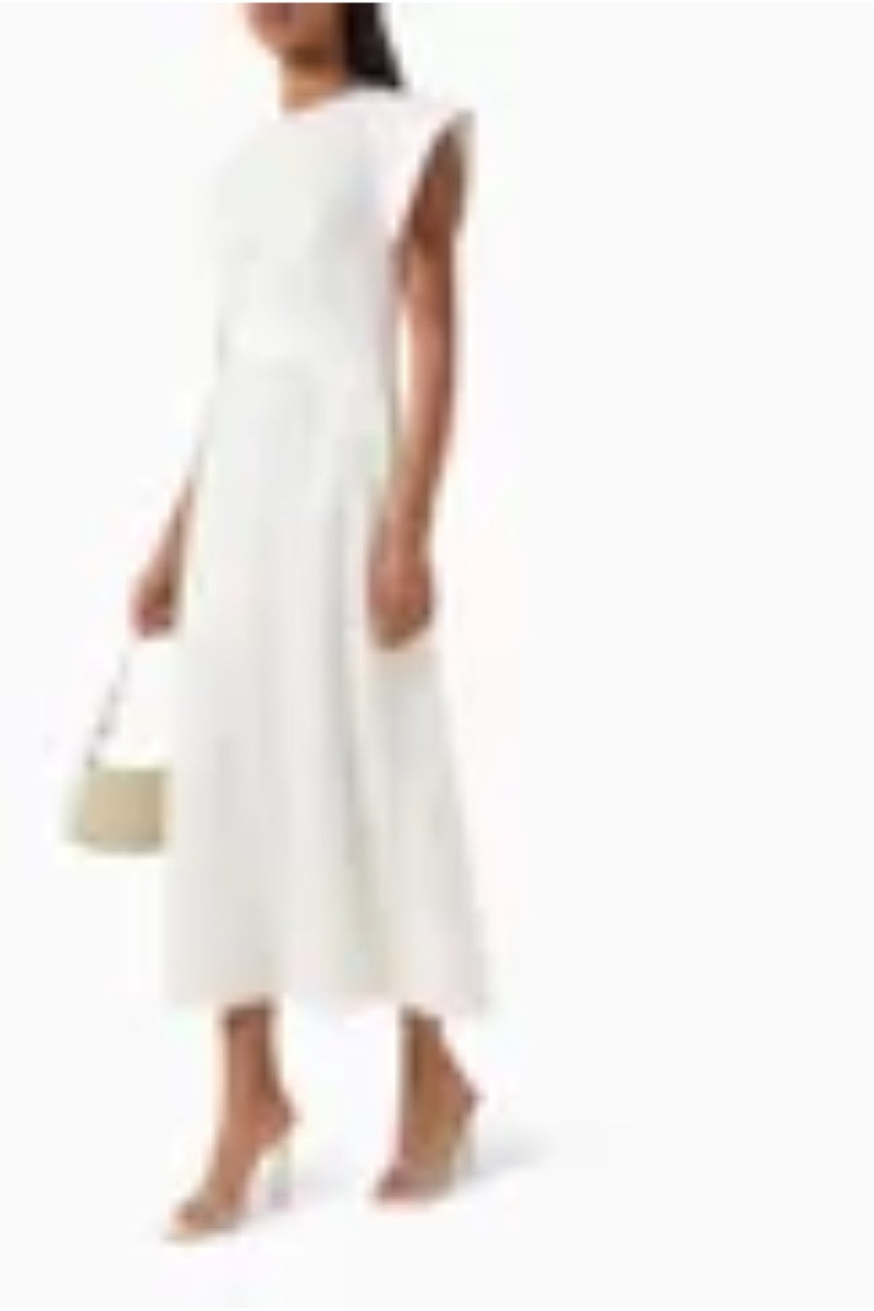 Kameya DRESS ECRU BLACK_25W40626