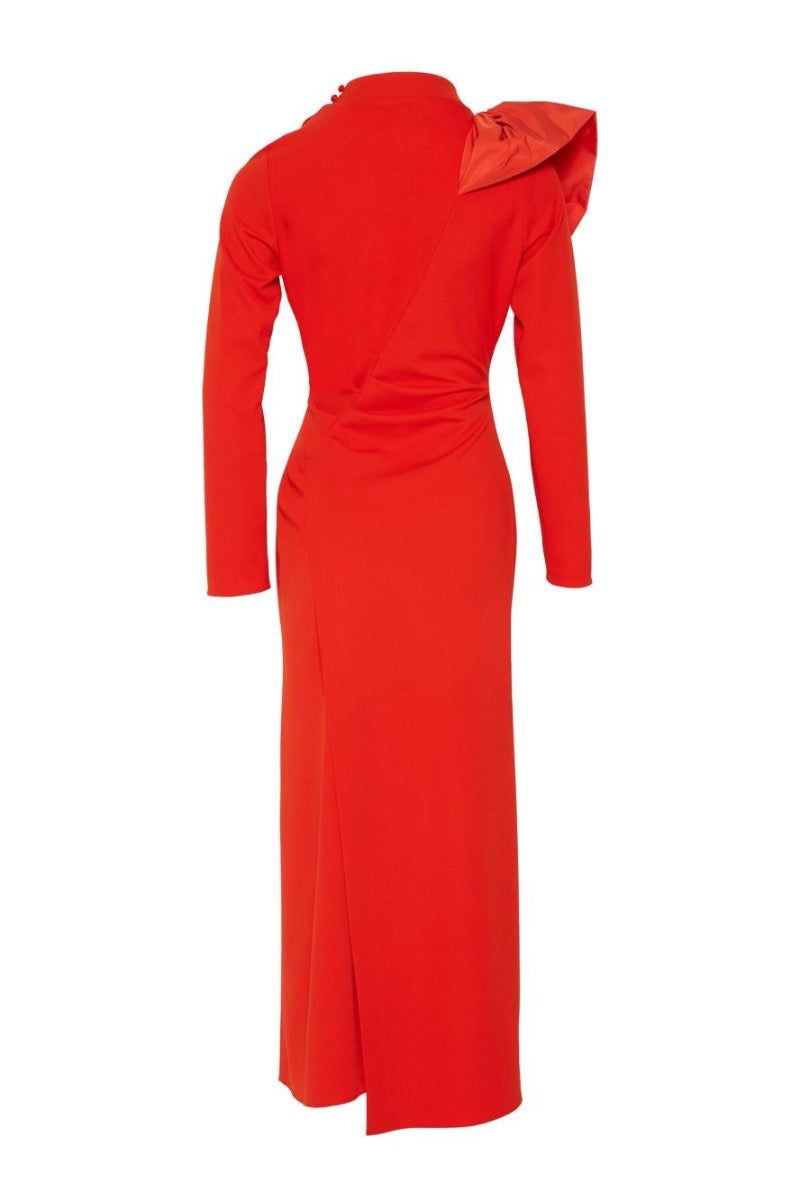 Kameya DRESS RED BLACK_25W40649