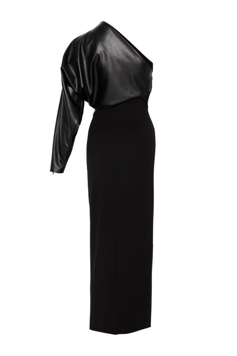 Kameya DRESS BROWN BLACK_25W40655
