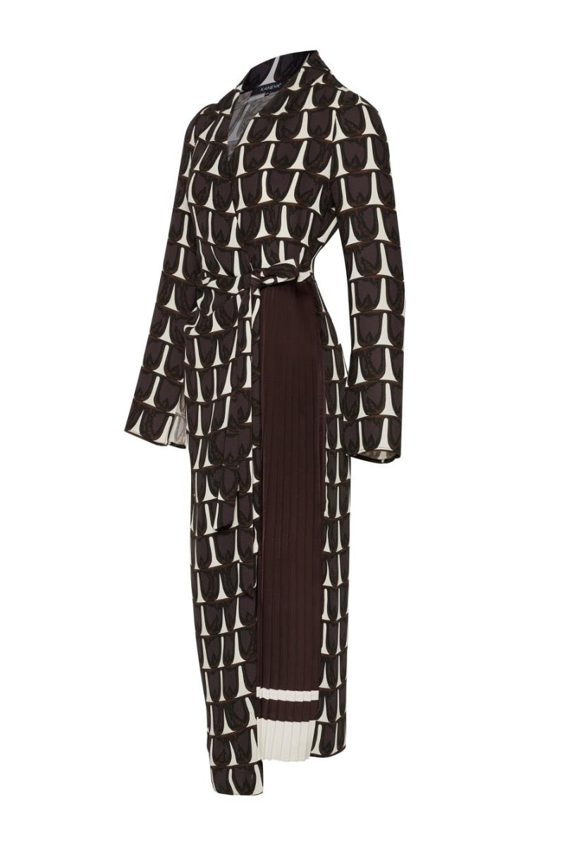 Kameya DRESS BROWN_25W40674