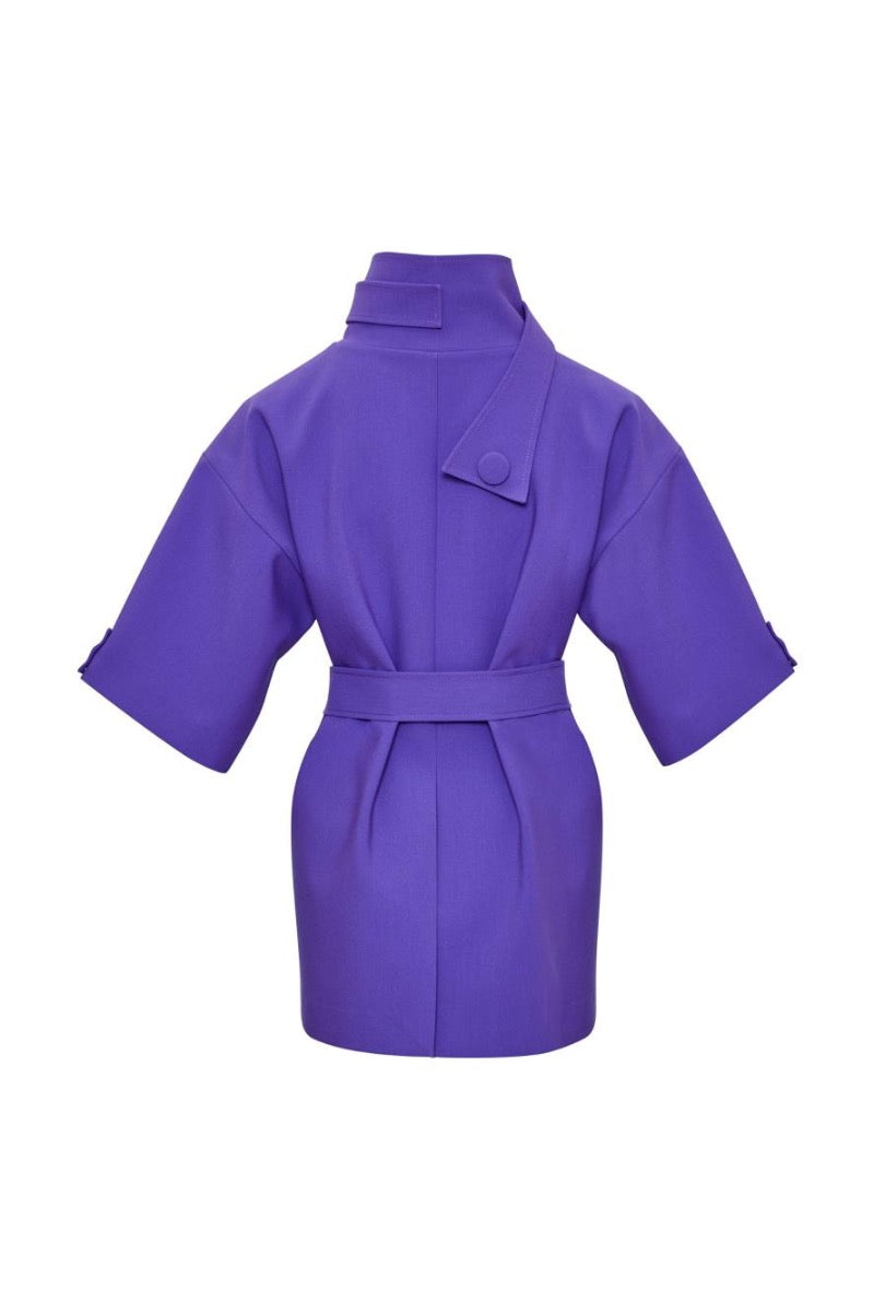 Kameya JACKET PURPLE ECRU_25W50610
