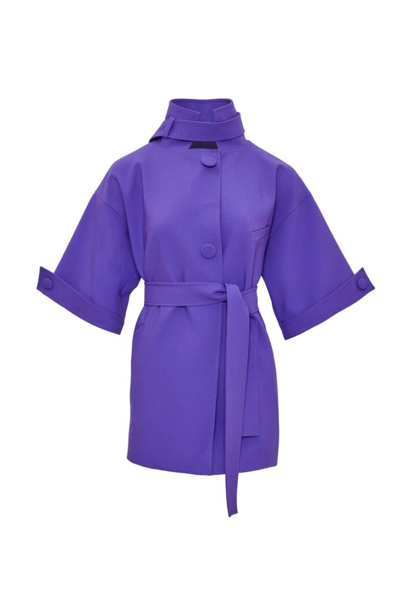 Kameya JACKET PURPLE ECRU_25W50610