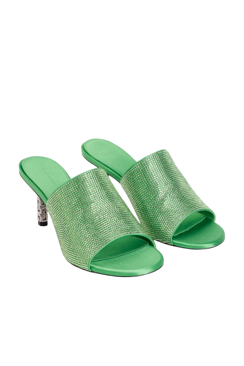 Givenchy G Cube Mules Slim Heel 70Mm_Absynthe Green