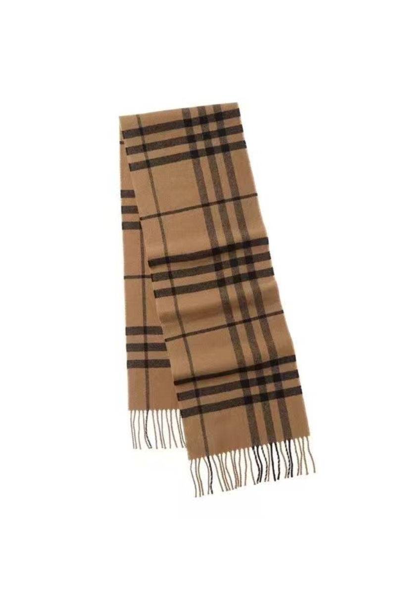 Burberry Classic Camel Check Scarf - 168x28cm