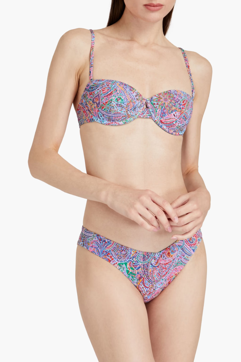 Onia Chiara Bottom Liberty Paisley In Lavender Multi