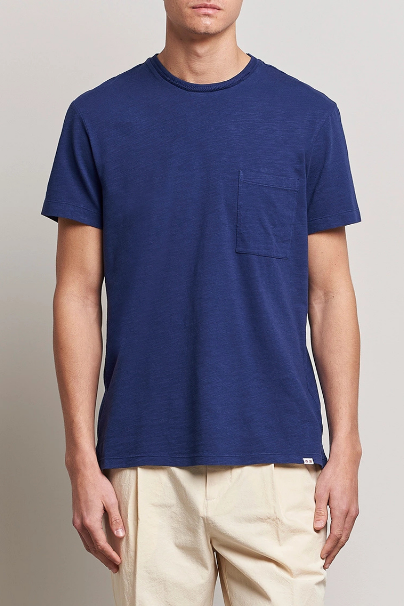 Orlebar Brown OB CLASSIC TEE INDIGO TOWELLING-277272-INDIGO