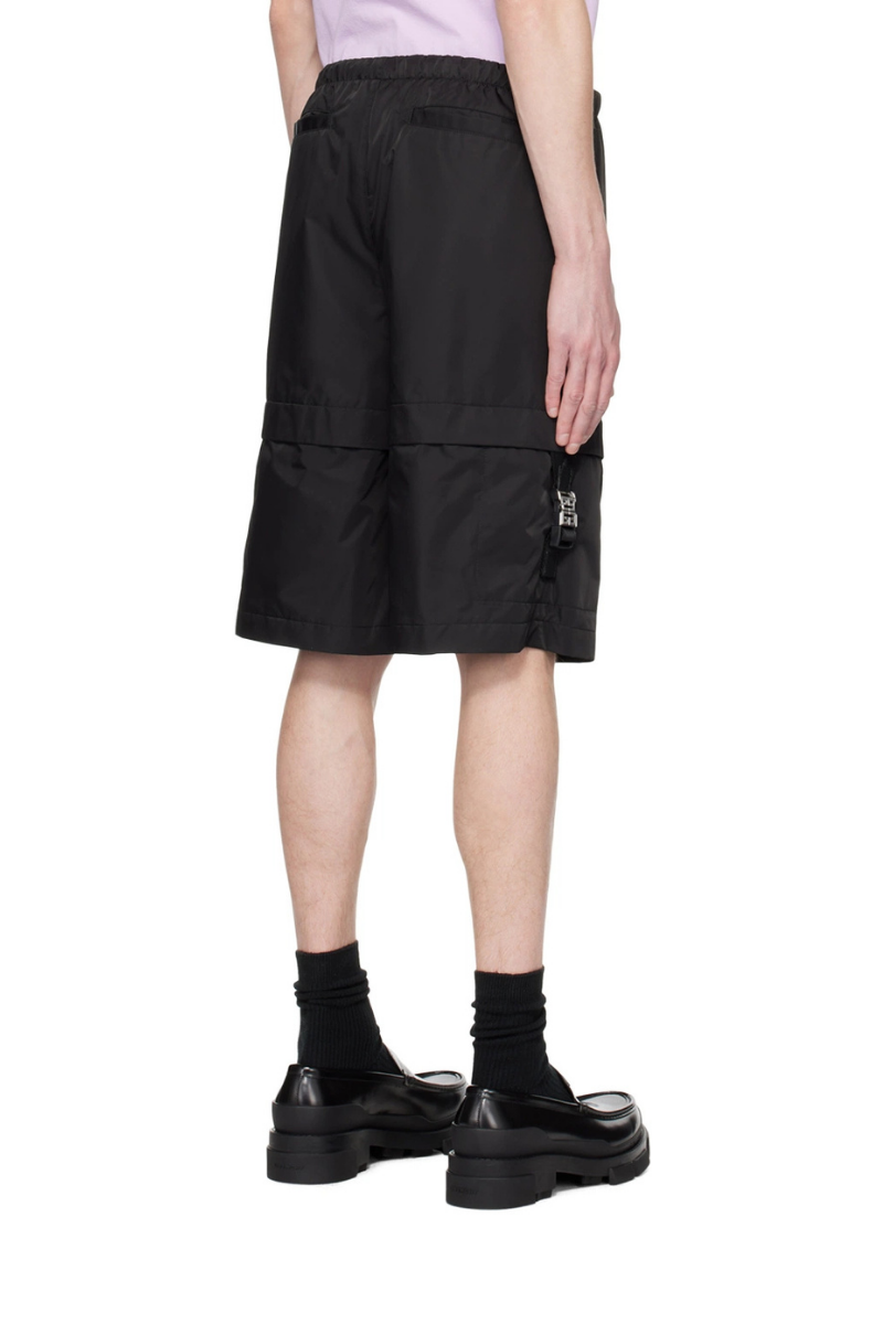 Givenchy Cargo Buckle Shorts_Black