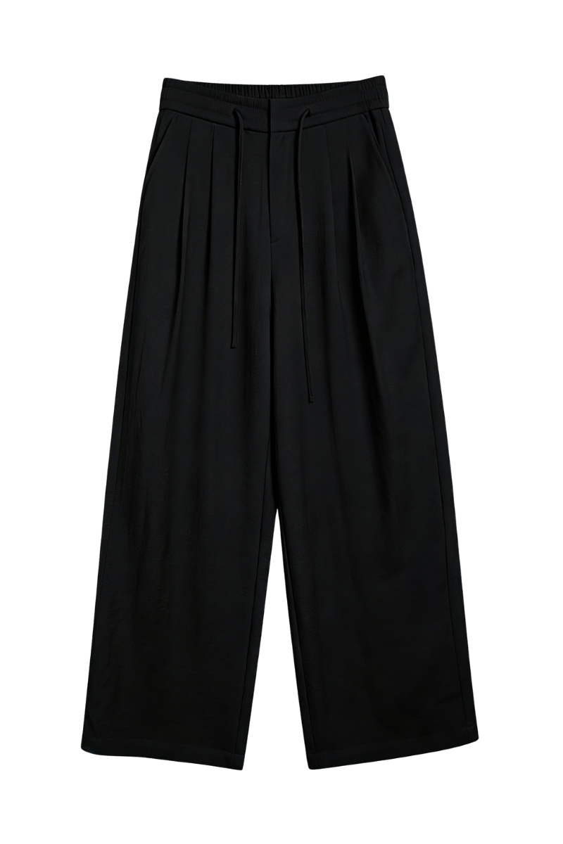 Max Simple Breezy Drawstring Pants Black MSSG262700B