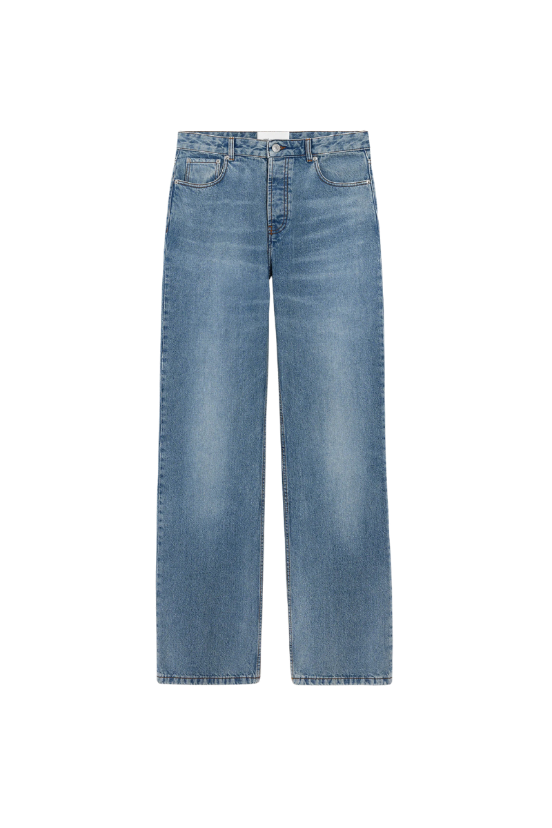 完売済 26SS Ami Paris コットン バルーンフィット ジーンズ　27 Ami Paris Cotton Large Fit Jeans-Blue