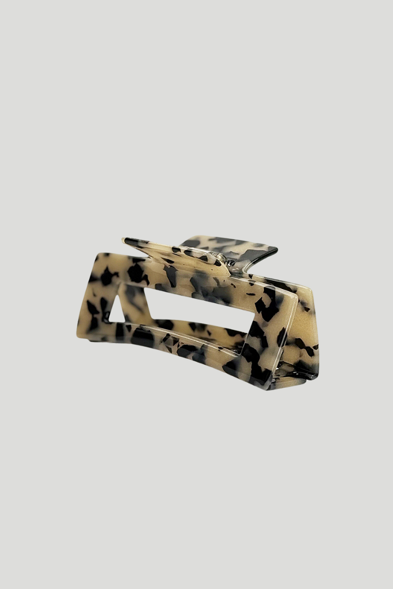 Max Simple Acetate Vogue Marble Claw Clip