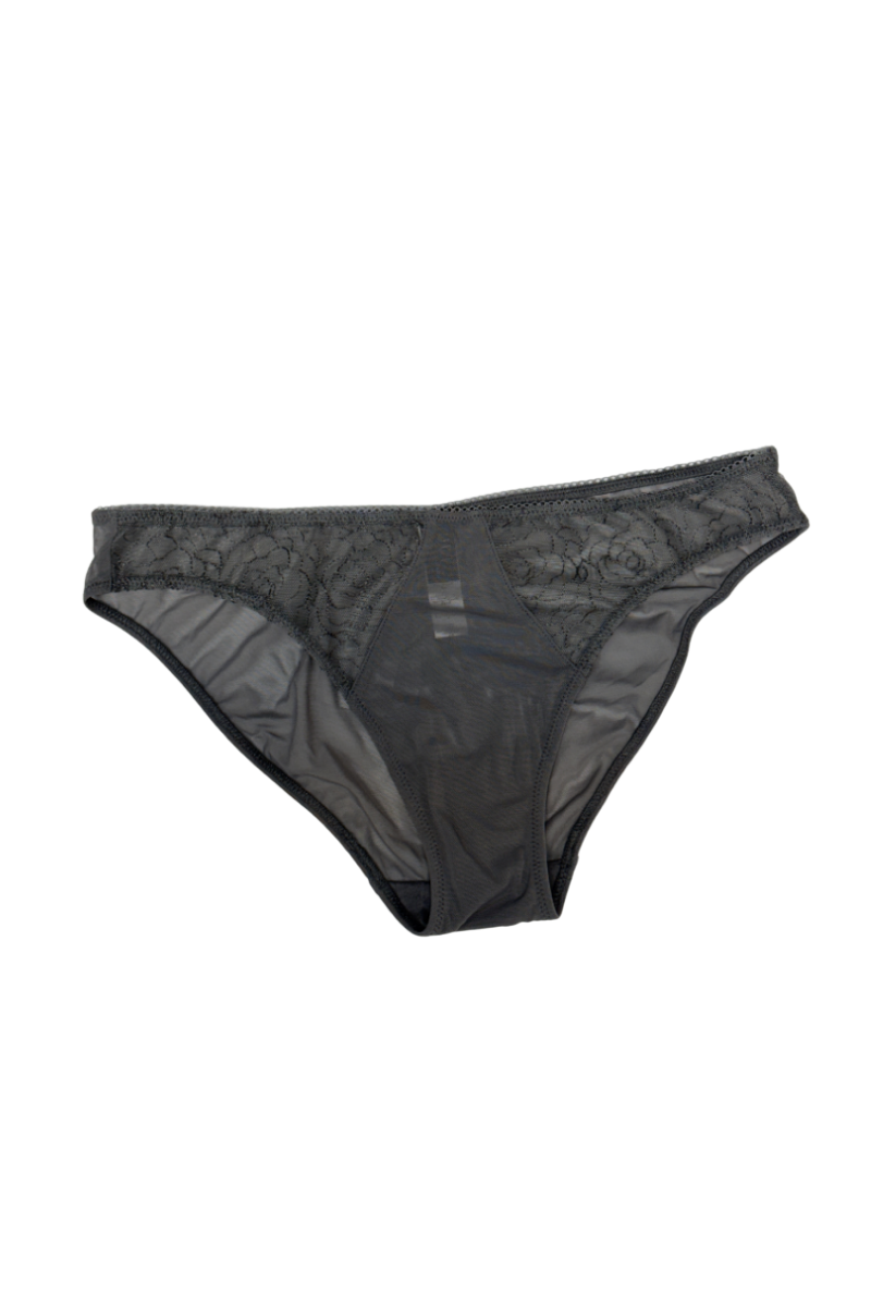La Perla Light Grey Lace Trimmed Briefs
