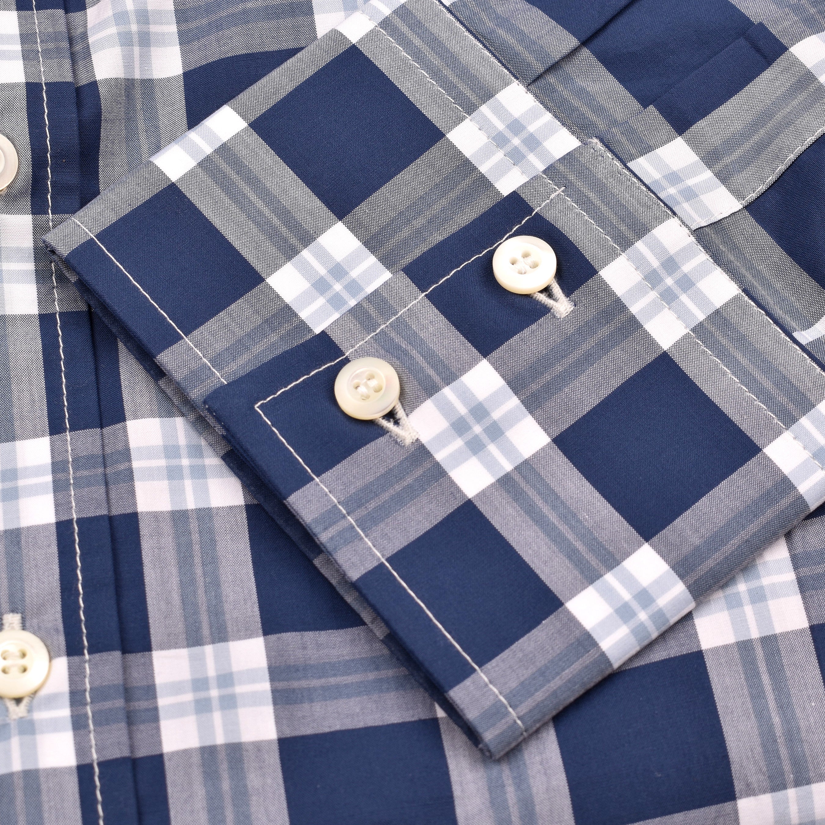 BRUNELLO CUCINELLI MENS 100% COTTON SLIM FIT CASUAL LONG SLEEVE SHIRT