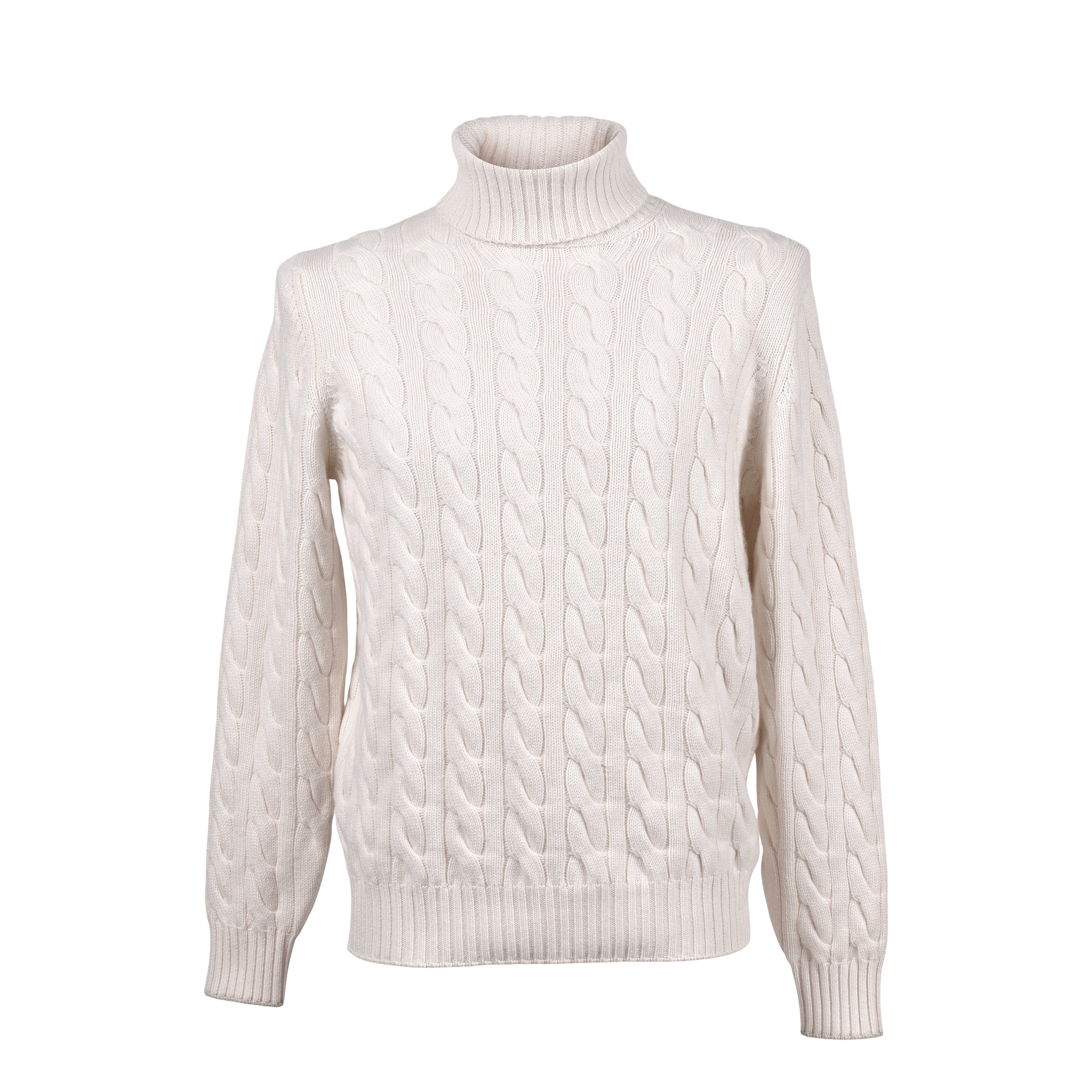 BRUNELLO CUCINELLI MEN'S 100% CASHMERE CABLE KNIT TURTLENECK SWEATER NEW