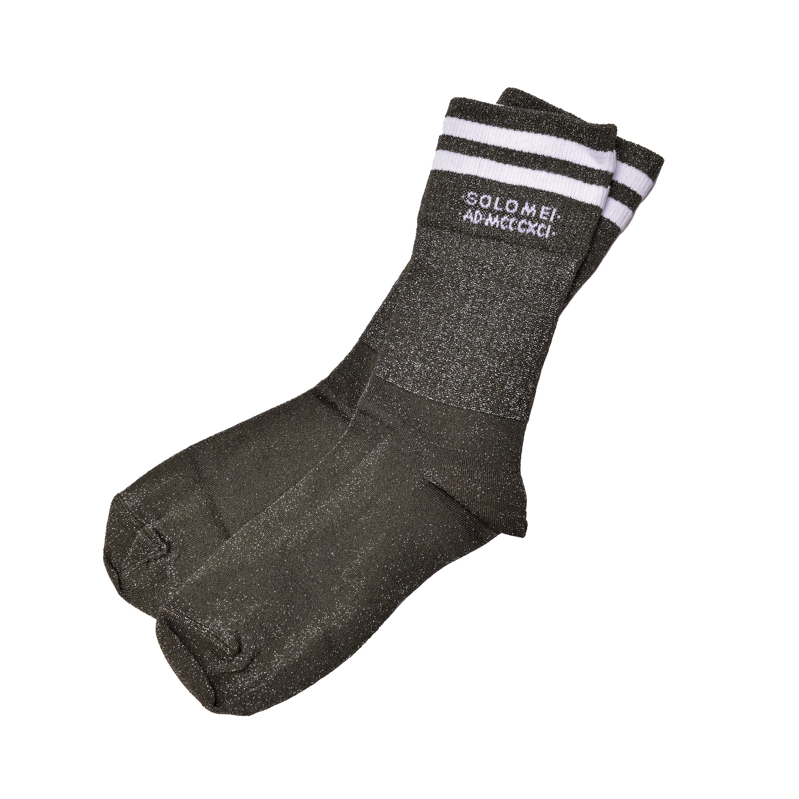 BRUNELLO CUCINELLI WOMEN'S TWO TONE LOGO ANKLE SOCKS