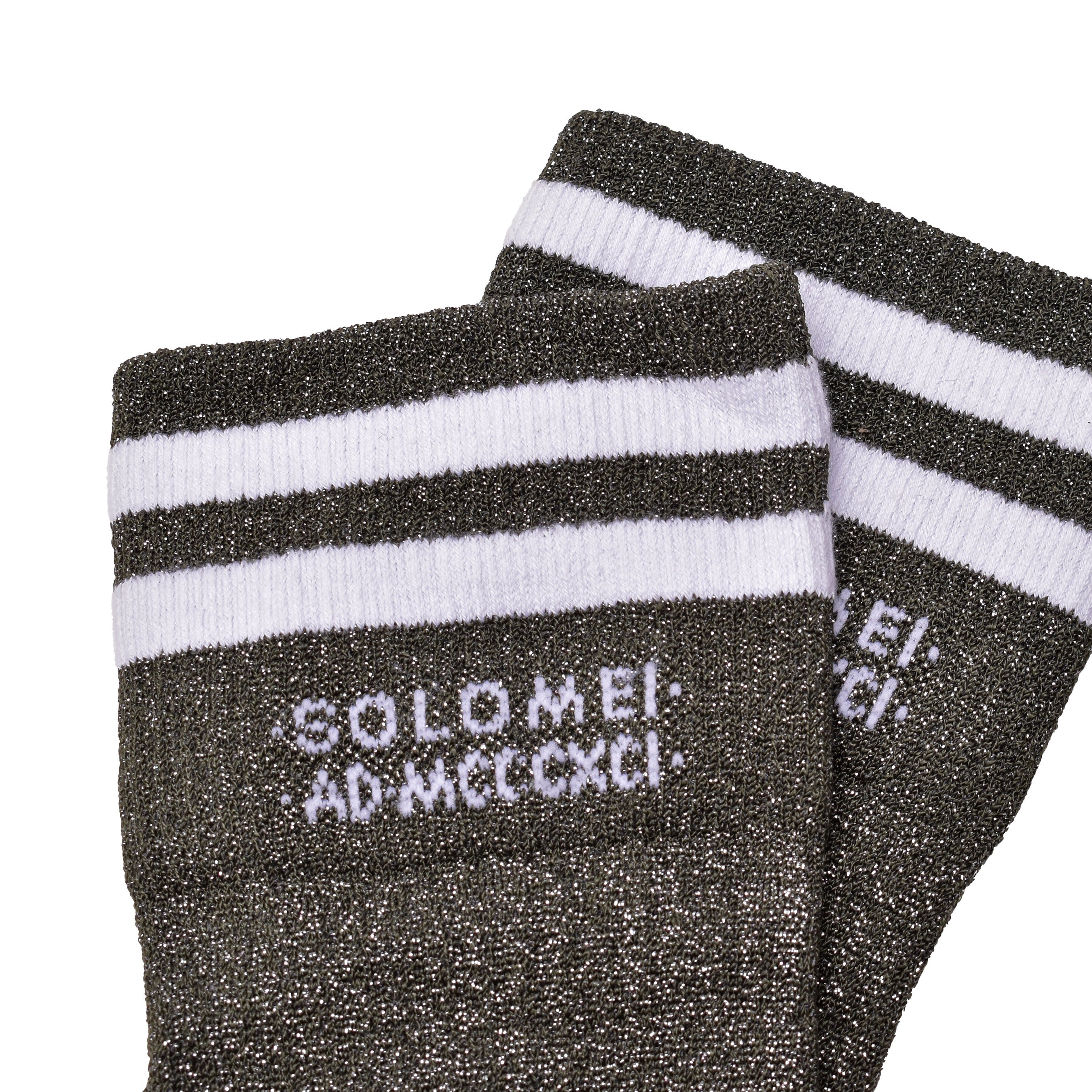 BRUNELLO CUCINELLI WOMEN'S TWO TONE LOGO ANKLE SOCKS
