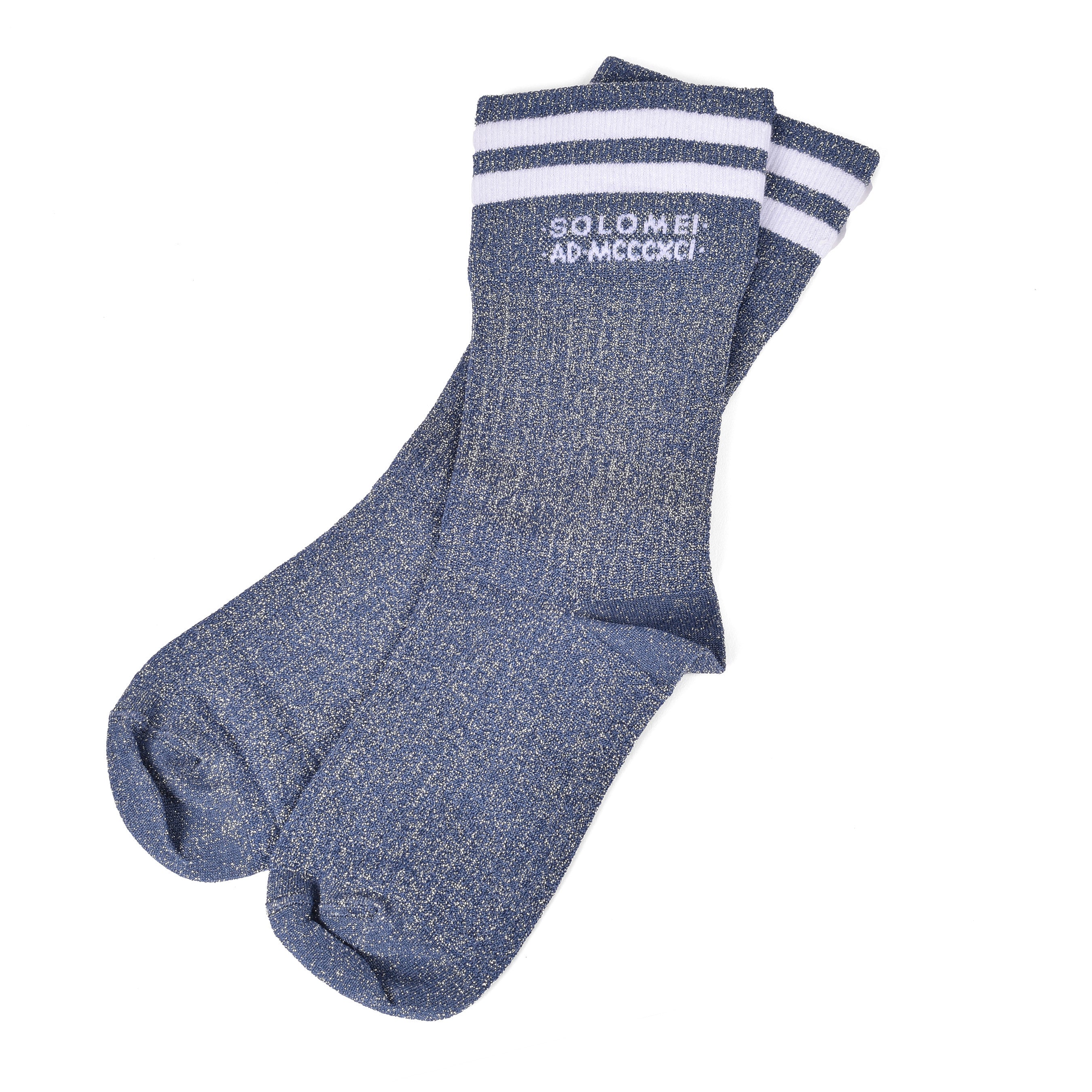 BRUNELLO CUCINELLI WOMEN'S TWO TONE KNIT SOCKS