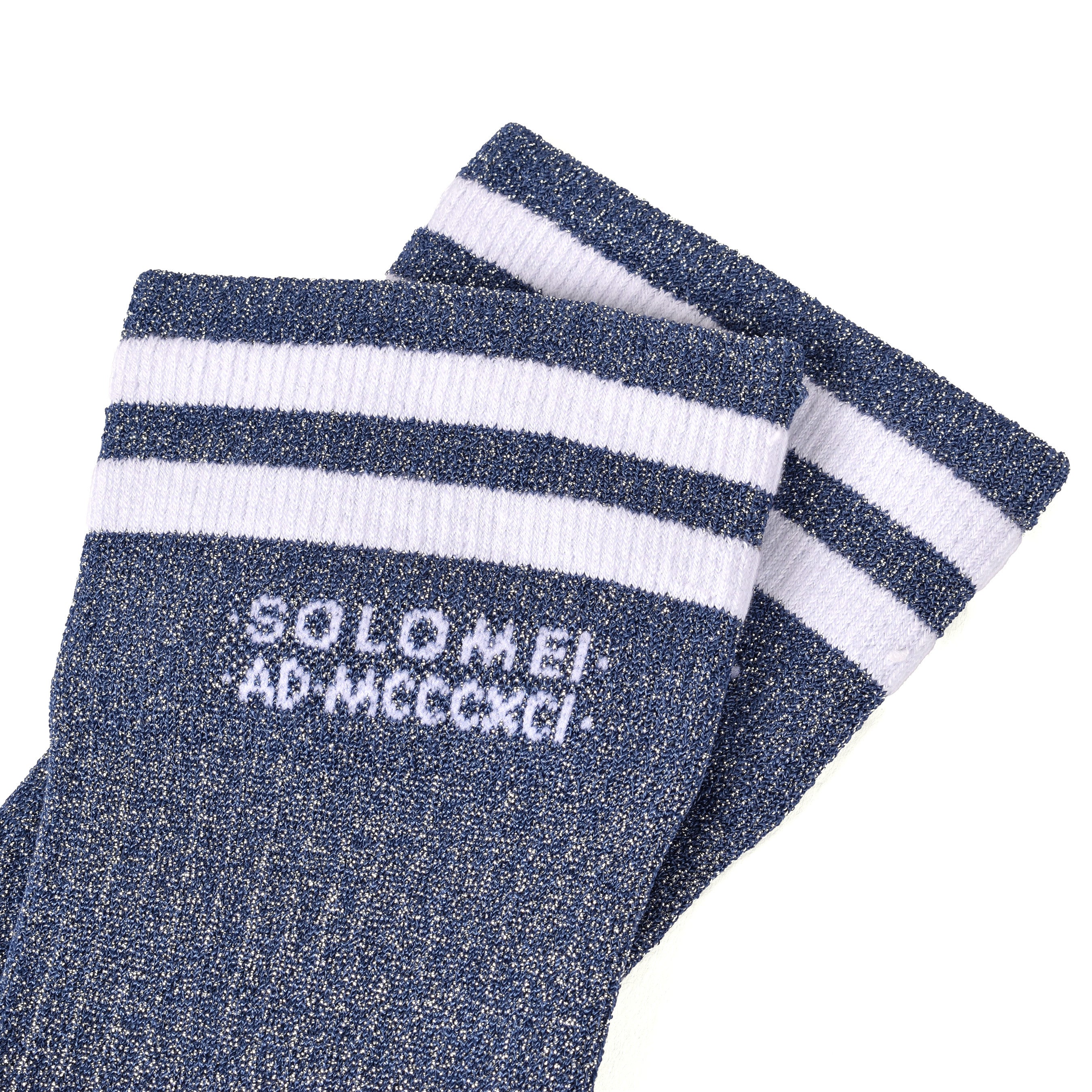 BRUNELLO CUCINELLI WOMEN'S TWO TONE KNIT SOCKS