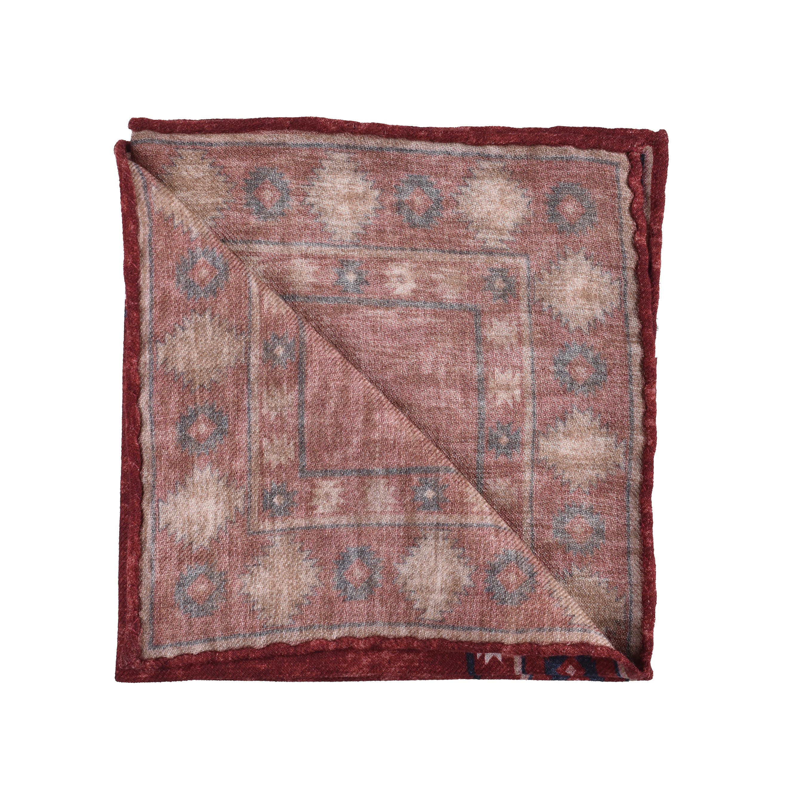 BRUNELLO CUCINELLI MEN'S 100% WOOL POCKET SQUARE NEW