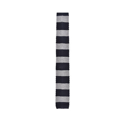 BRUNELLO CUCINELLI MENS TWO TONE SKINNY KNIT NECK TIE NEW
