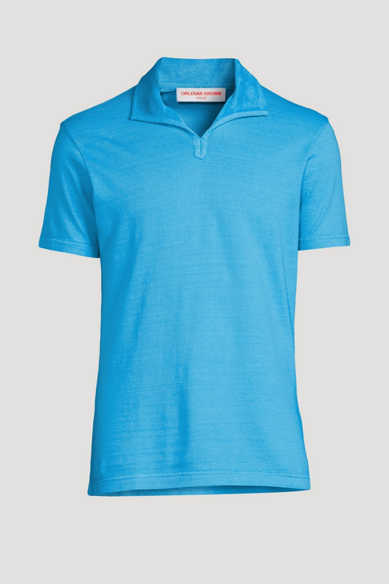 Orlebar Brown ALBERT GD TOWELLING TRIM-276043-CERULEAN