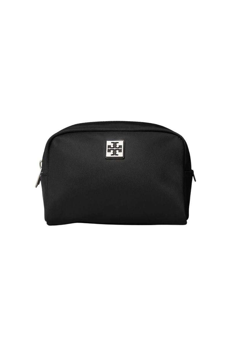 Tory Burch Virginia Curved Cosmetic Case Black 159800-001