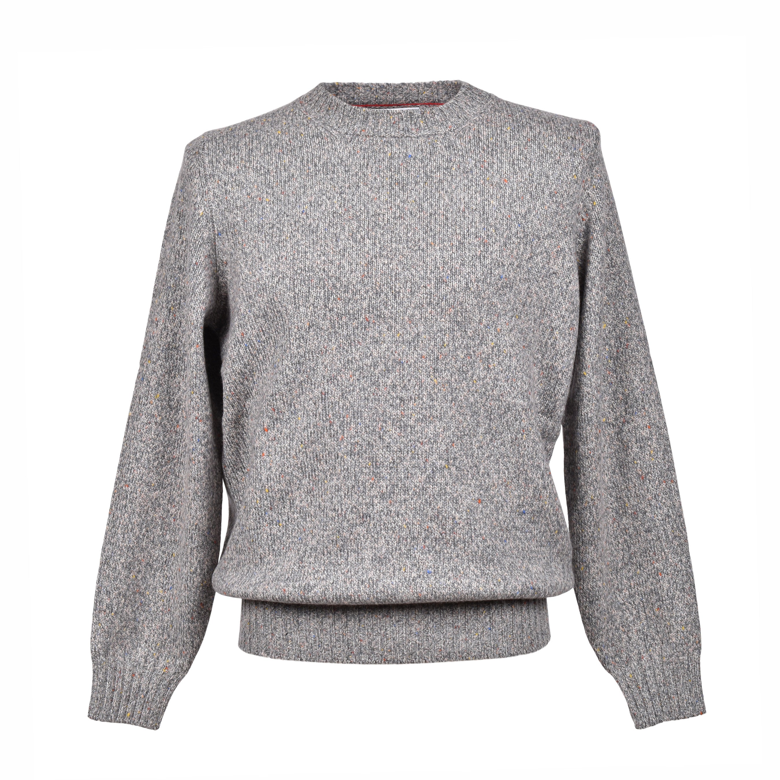BRUNELLO CUCINELLI MEN'S 100% CASHMERE CREW NECK SWEATER/PULLOVER