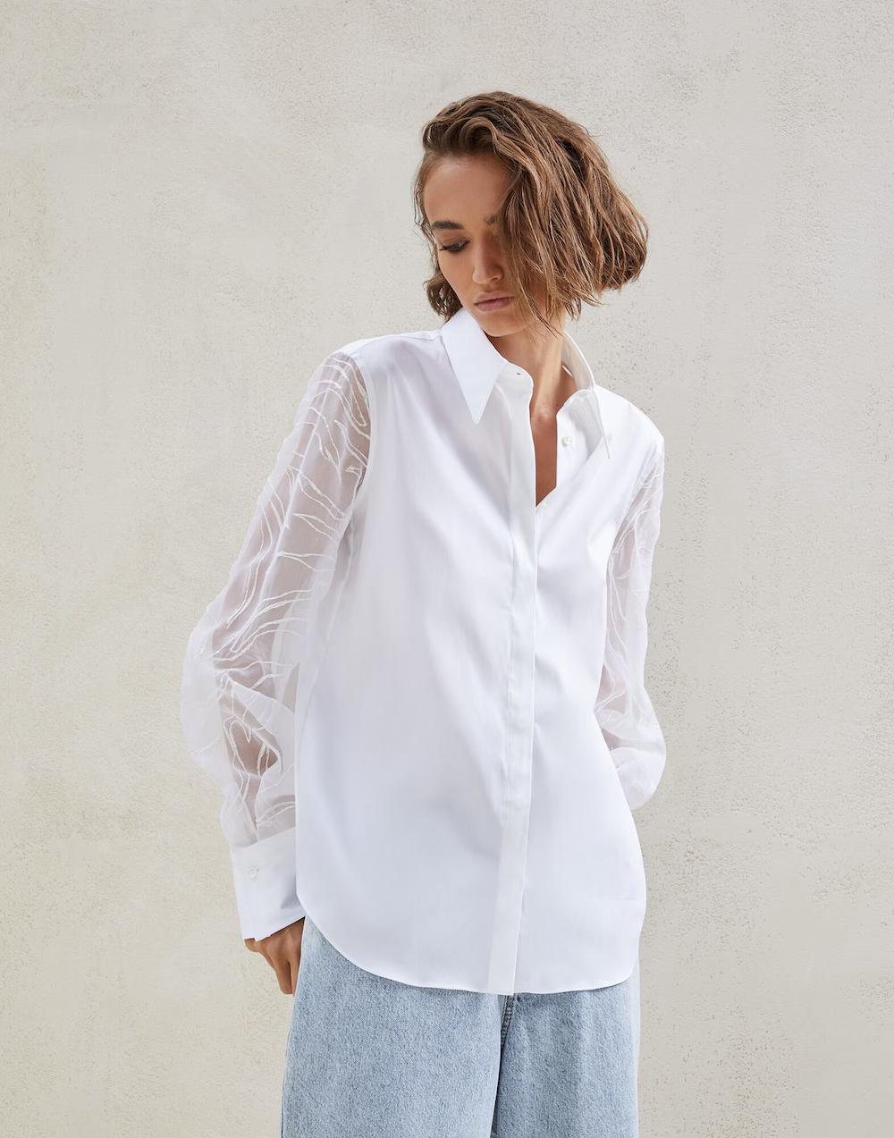 BRUNELLO CUCINELLI WOMEN'S SHIRT M0091MX216_C159 NWT