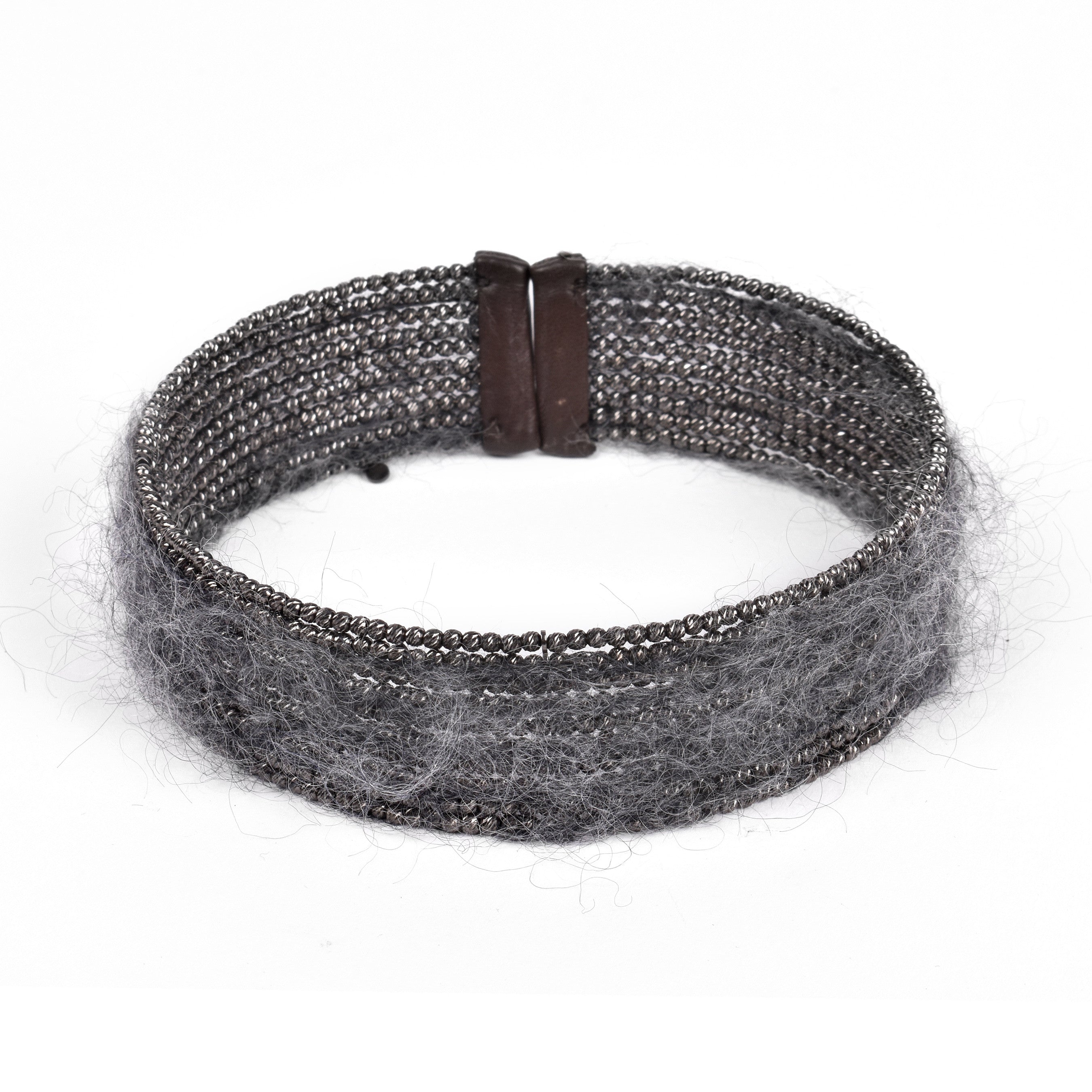 BRUNELLO CUCINELLI WOMEN'S MONILI BEAD AND WOOL CHOKER NECKLACE