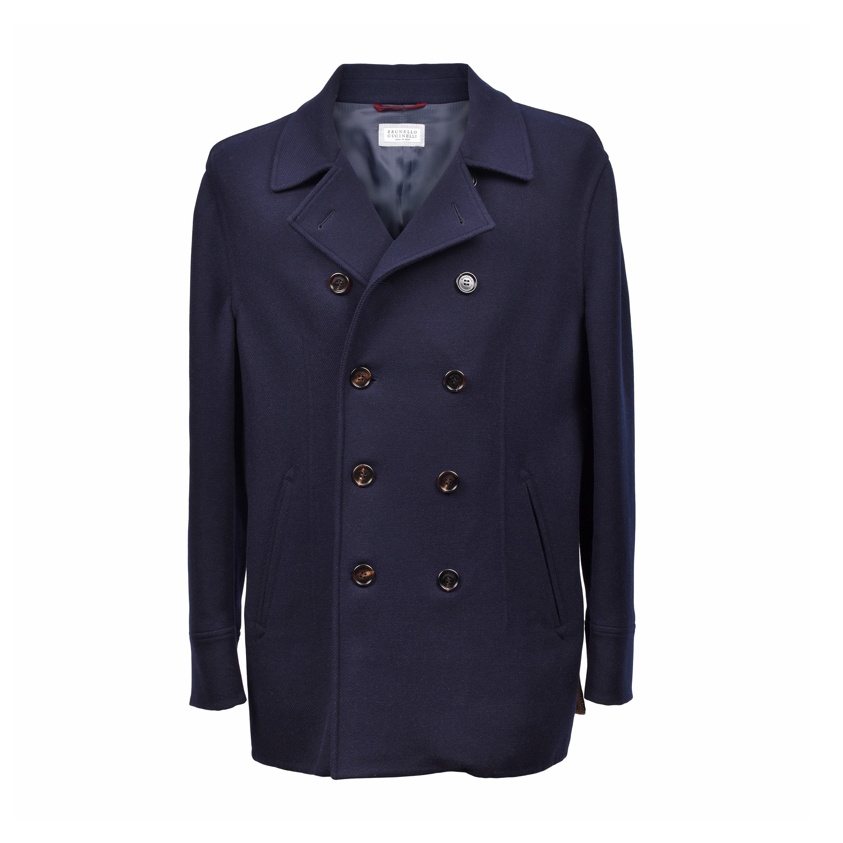 BRUNELLO CUCINELLI MEN'S CASHMERE PEA COAT STYLE OVERCOAT /JACKET