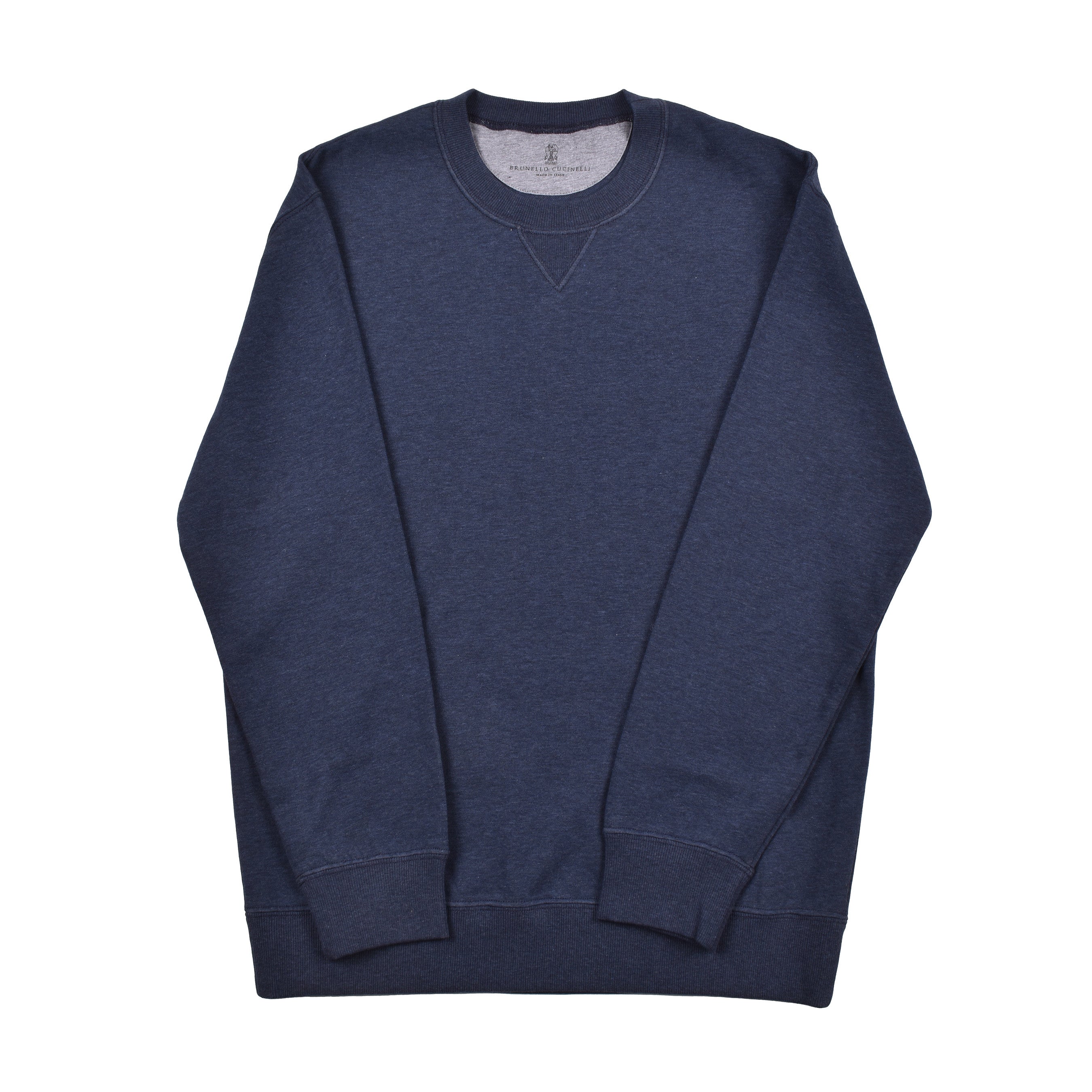 BRUNELLO CUCINELLI MEN'S ATHLETIC STYLE CREW NECK GYM TOP SWEATSHIRT NEW