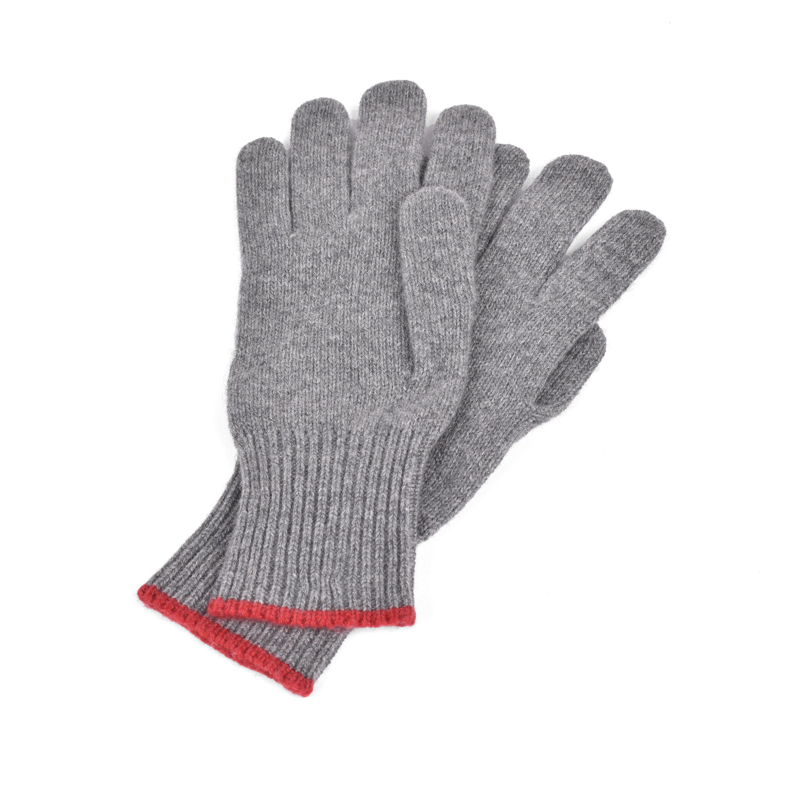 BRUNELLO CUCINELLI MEN'S 100% CASHMERE KNIT GRAY GLOVES NEW