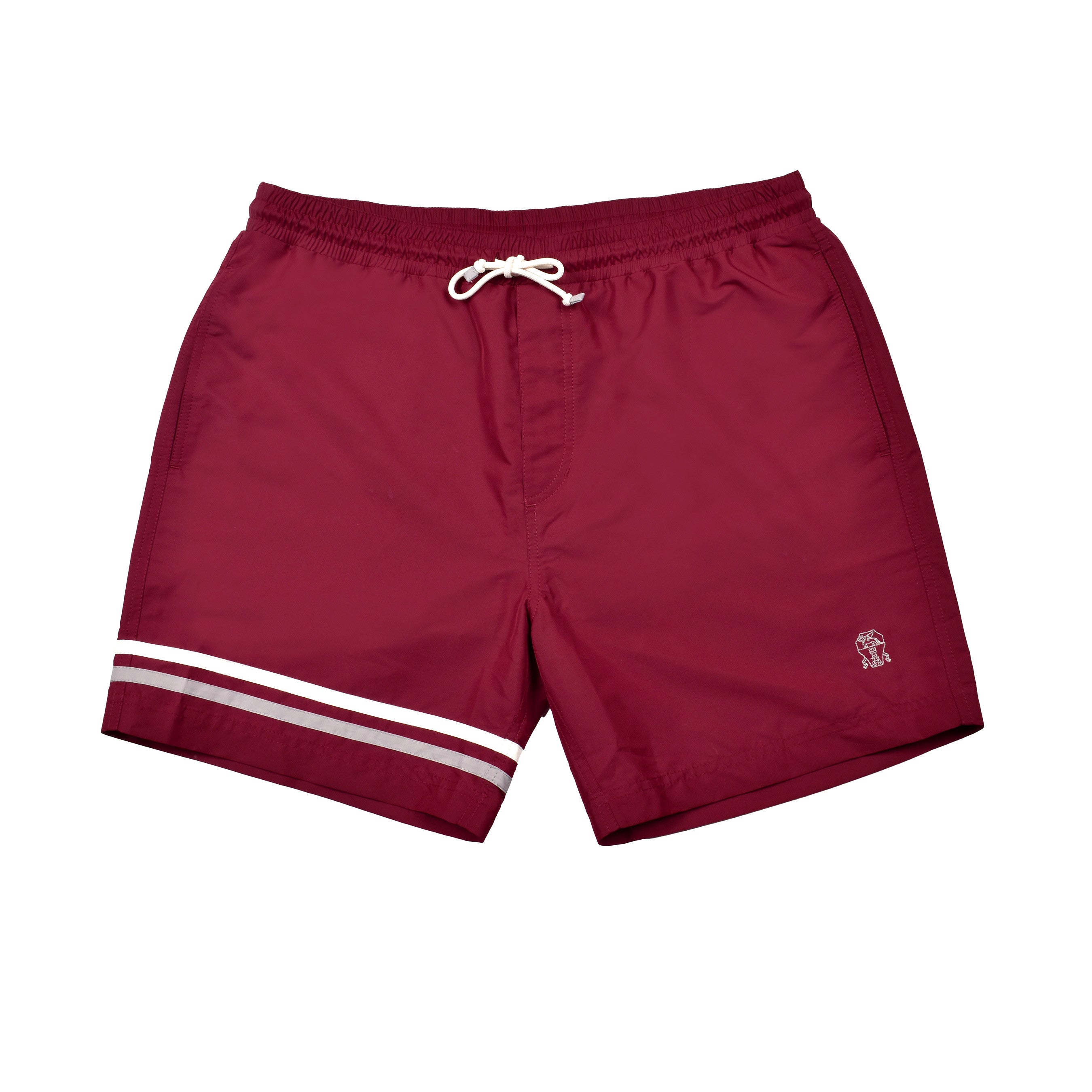 BRUNELLO CUCINELLI MEN'S CASUAL LOGO SWIM SHORTS / TRUNKS NEW
