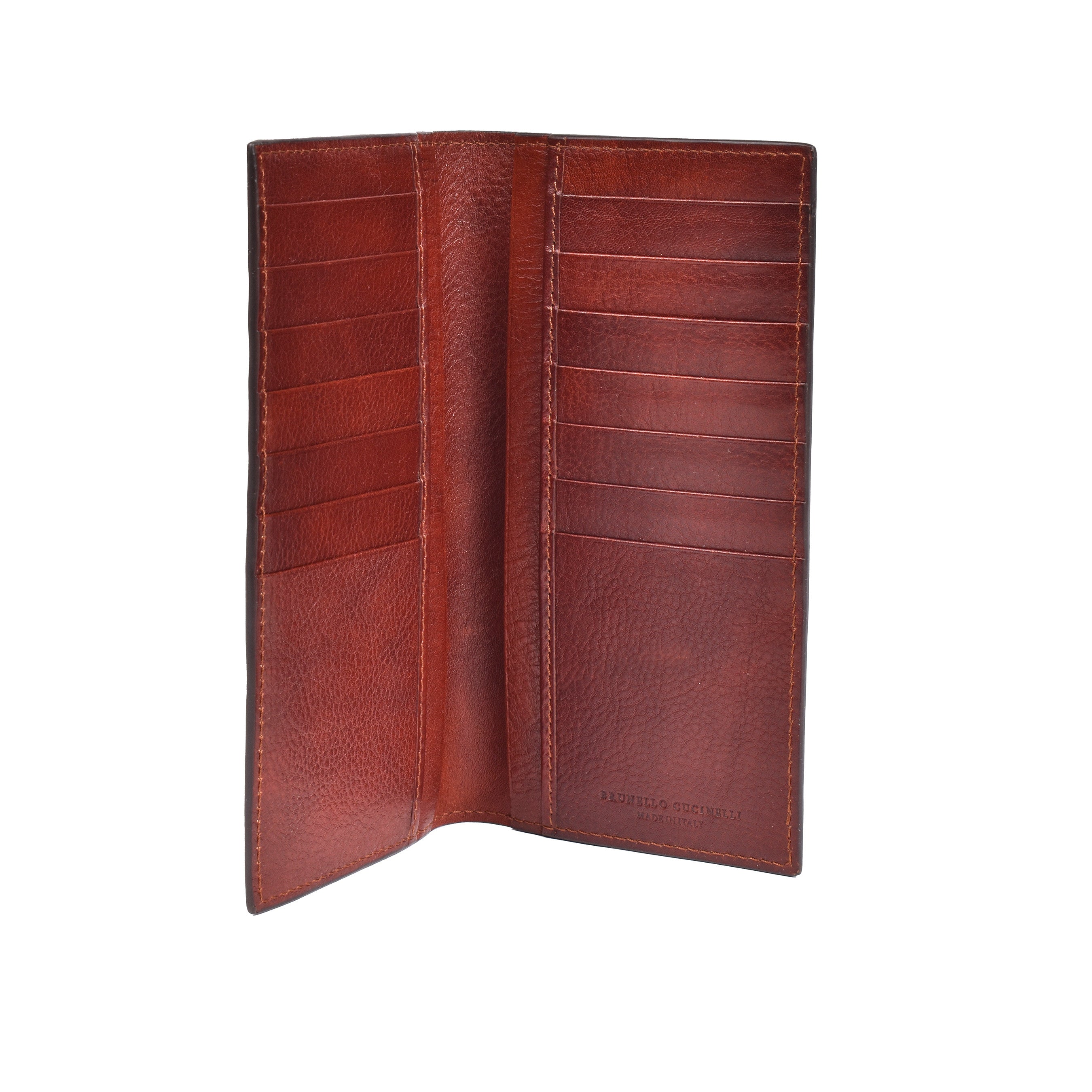 BRUNELLO CUCINELLI MEN'S 100% GENUINE CALF'S LEATHER WALLET