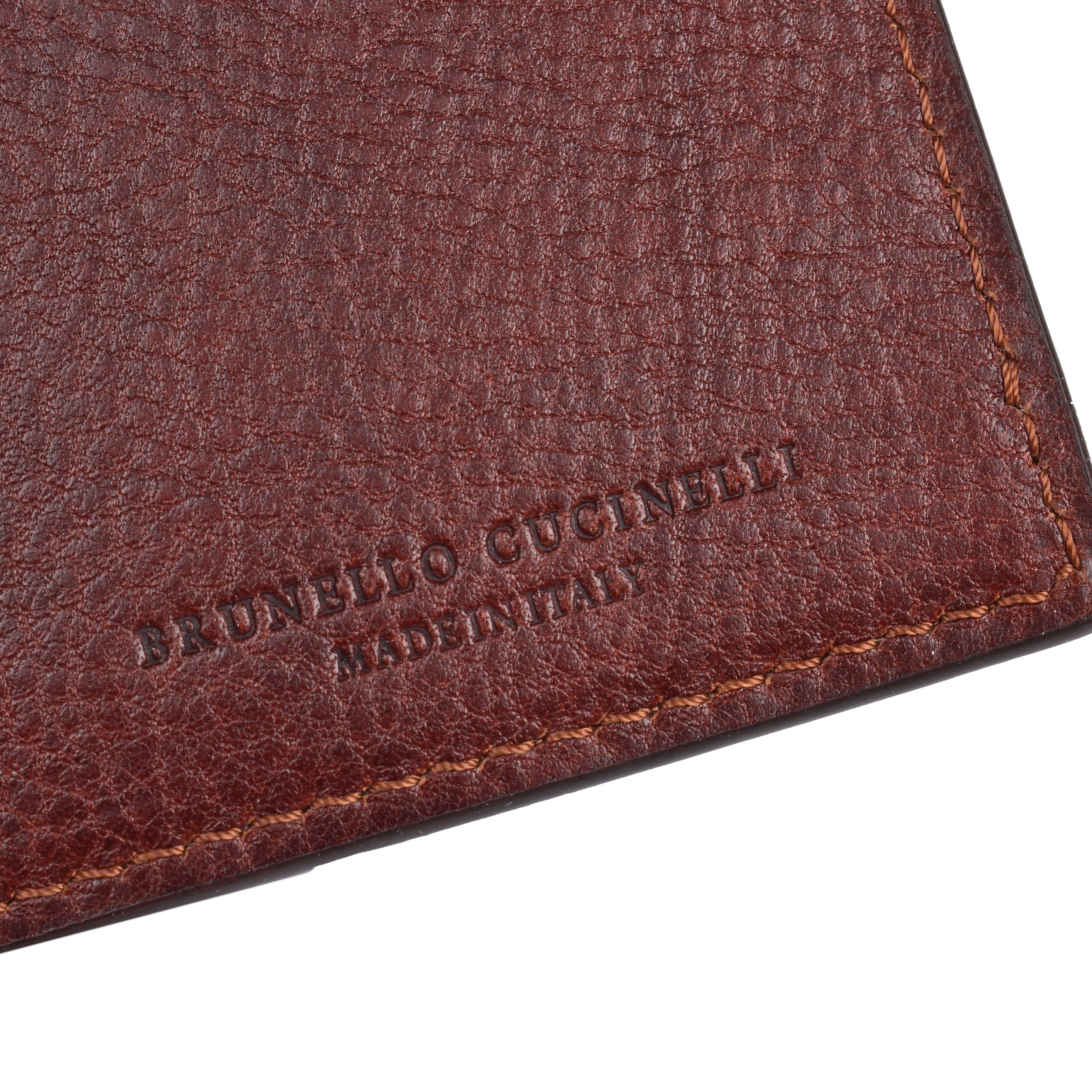 BRUNELLO CUCINELLI MEN'S 100% GENUINE CALF'S LEATHER WALLET