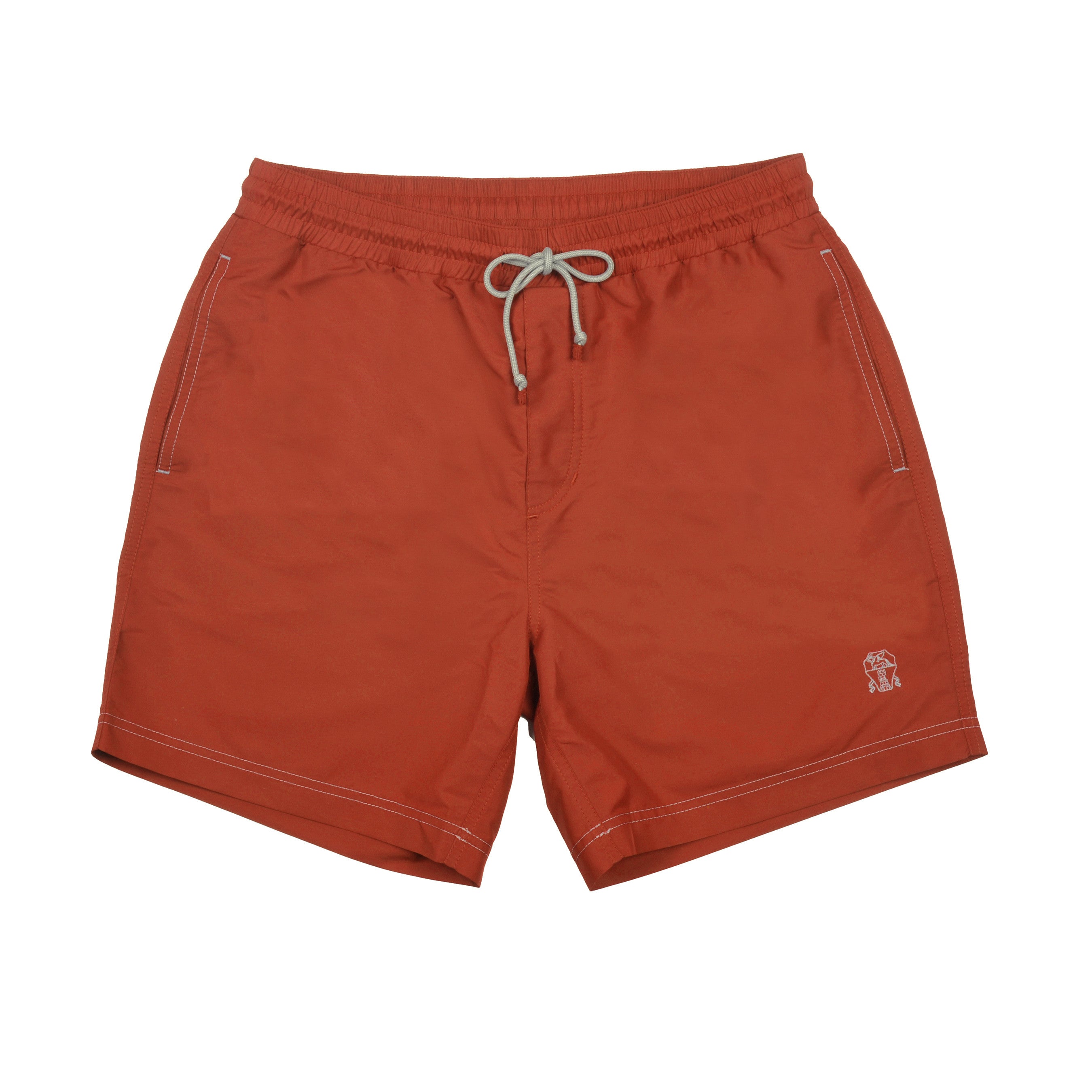 BRUNELLO CUCINELLI MEN'S CASUAL LOGO SWIM SHORTS / TRUNKS NEW