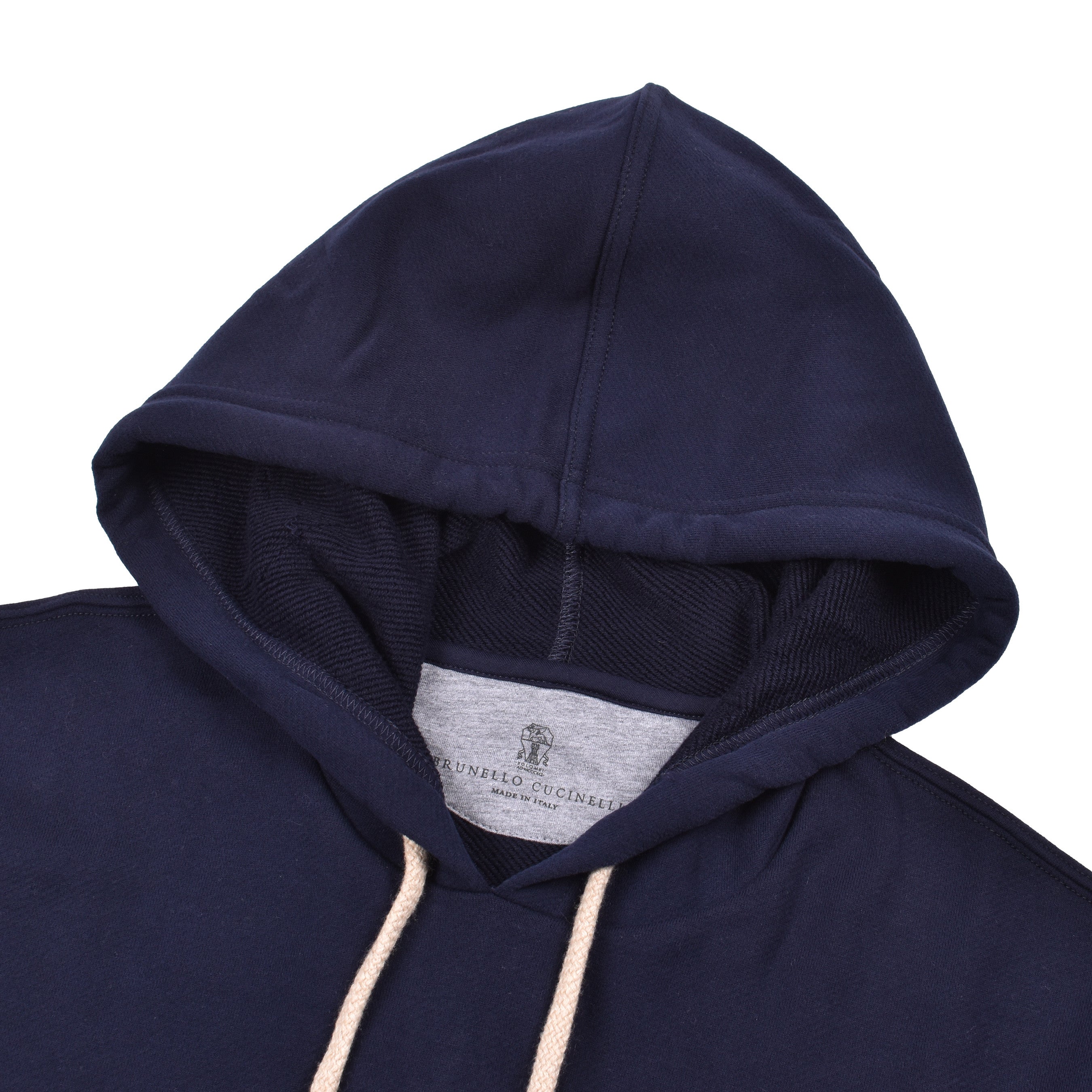 BRUNELLO CUCINELLI MEN'S 100% COTTON TWO TONE ATHLETIC HOODIE SWEATER/JACKET NEW