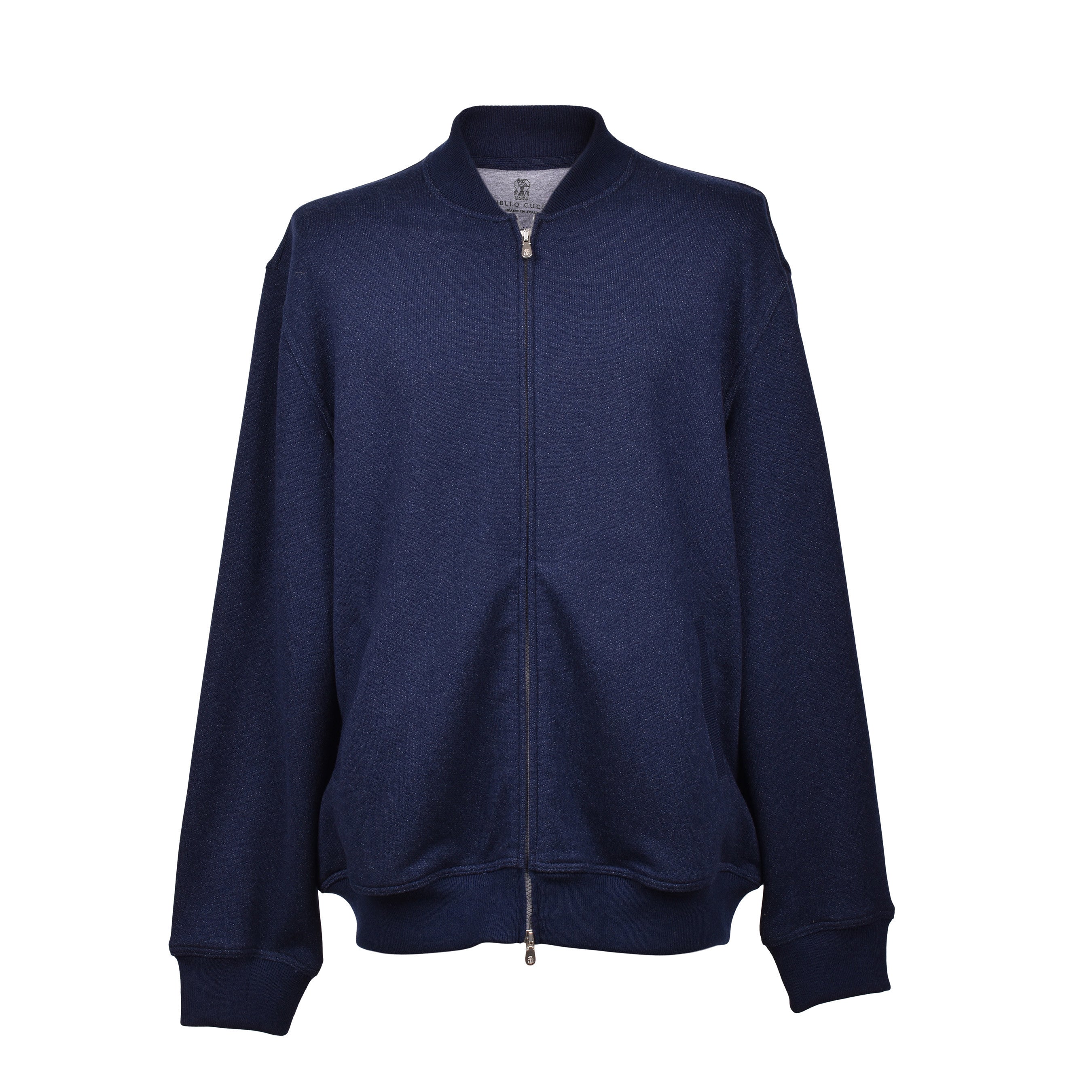 BRUNELLO CUCINELLI MEN'S 100% CASHMERE ATHLETHIC STYLE ZIP UP SWEATSHIRT
