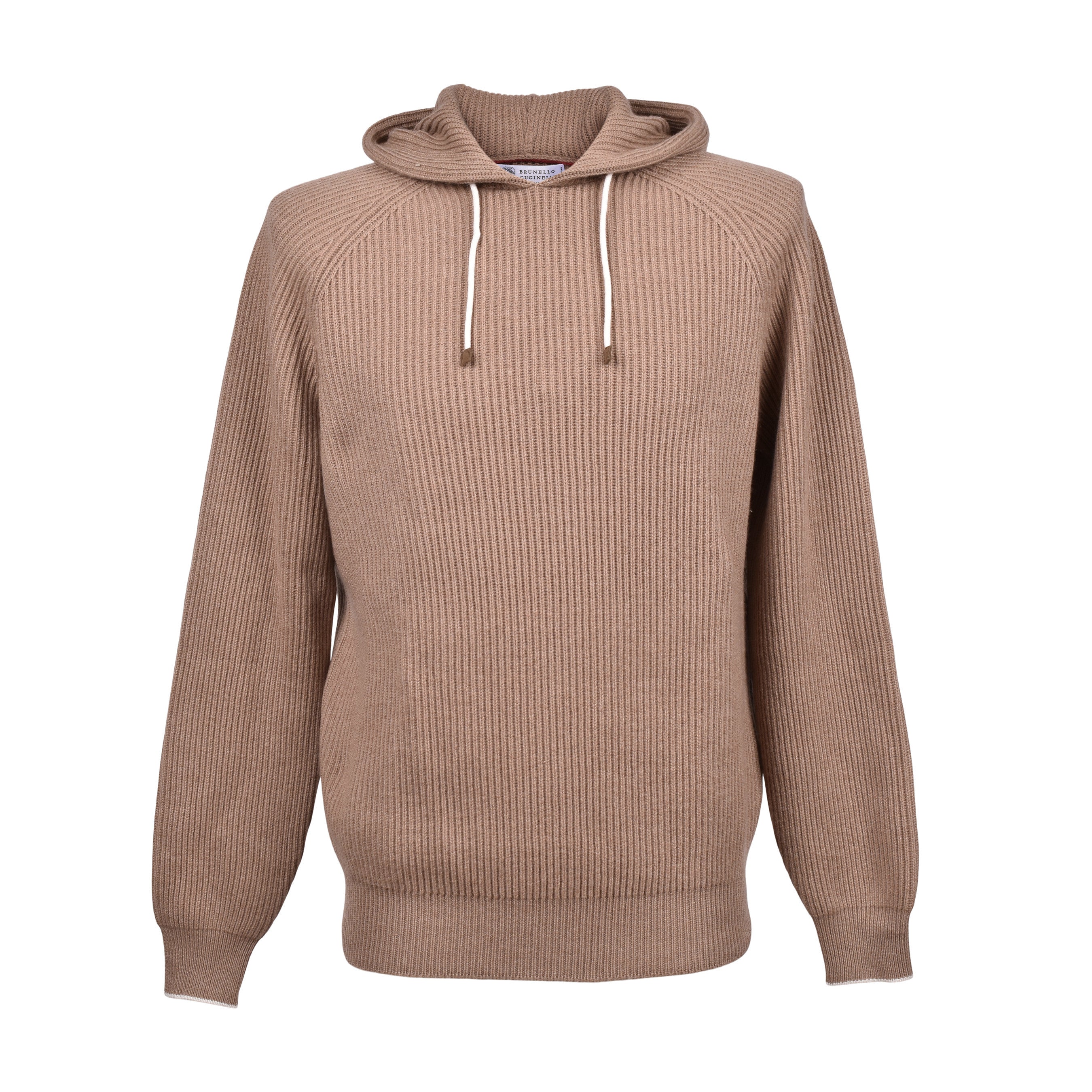 BRUNELLO CUCINELLI MEN'S 100% CASHMERE ATHLETIC STYLE PULL OVER HOODIE /SWEATER