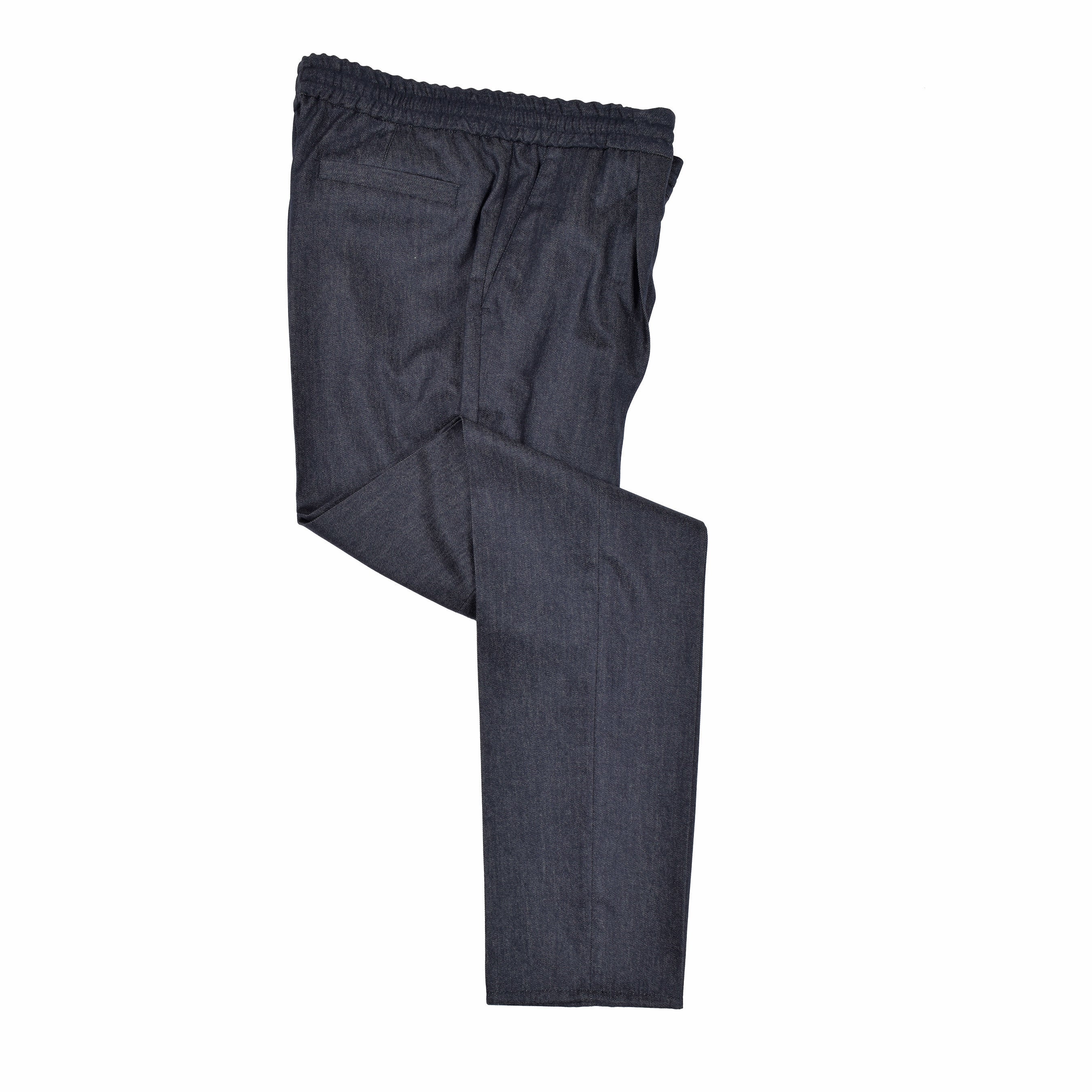 BRUNELLO CUCINELLI MEN'S DARK GREY WOOL LEISURE TROUSERS