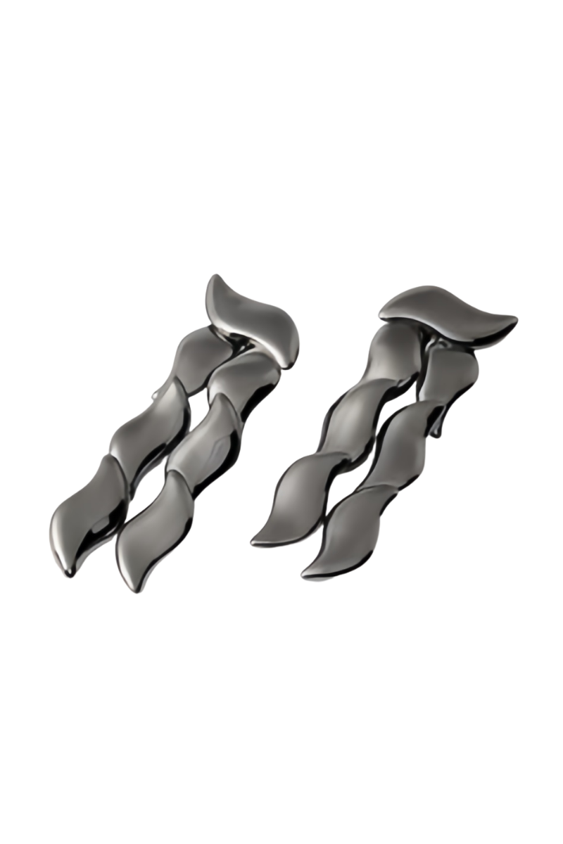 Valentino Garavani Earrings In Black Ruthenium