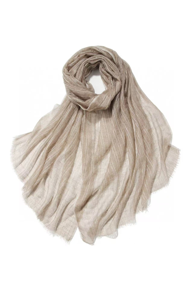 Max Simple Moonlight Cashmere Wrap Natural Purple