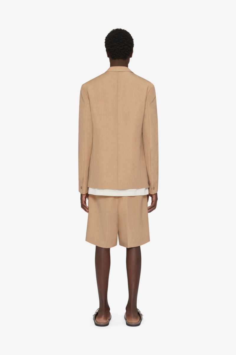 Givenchy Unconstructed Jacket W/ Notch Lapel_Tan