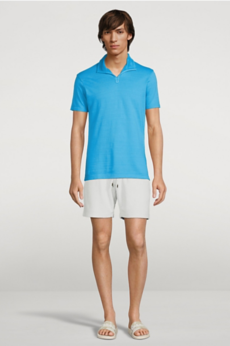 Orlebar Brown ALBERT GD TOWELLING TRIM-276043-CERULEAN